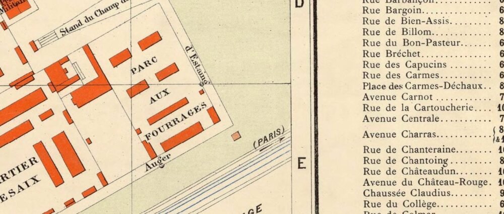 Old Map of Clermont Ferrand 1893 France Vintage Map | Vintage Poster Wall Art Print | Wall Map Print | Old Map Print | Map Gift