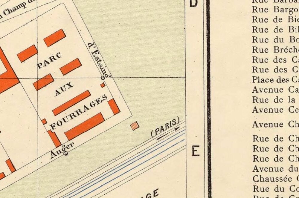 Old Map of Clermont Ferrand 1893 France Vintage Map | Vintage Poster Wall Art Print | Wall Map Print | Old Map Print | Map Gift