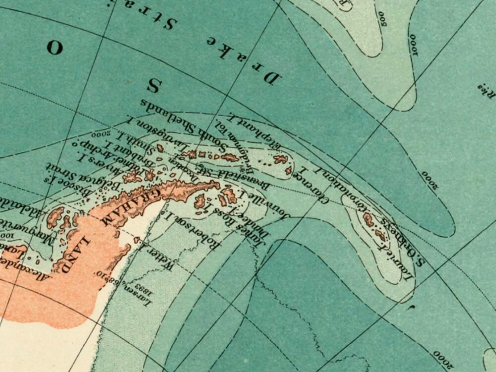 Old Map of Antarctica 1923 Vintage Map of Antarctica | World Map Gift World Map Print | Vintage World Map | World Map Wall Art | Map Gift