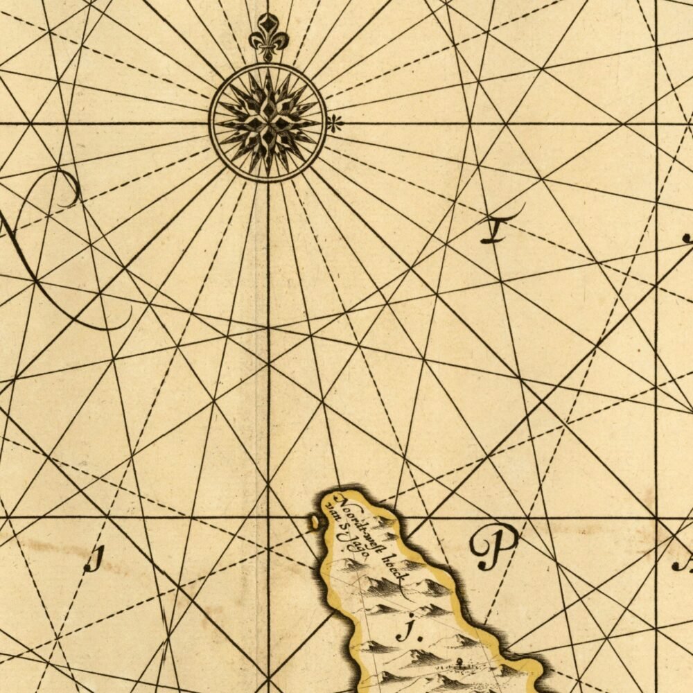 Old Map of Cape Verde Islands Cabo Verde 1665 Mapa de Cabo Verde Vintage Map | Vintage Poster Wall Art Print | Wall Map Print | | Map Gift