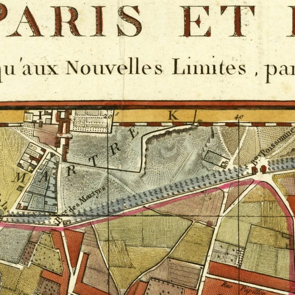 Old Map of Paris 1797 Vintage Map of Paris | Paris Wall Map | Vintage Poster Wall Art Print | Wall Map Print | Old Map Print | Map Gift