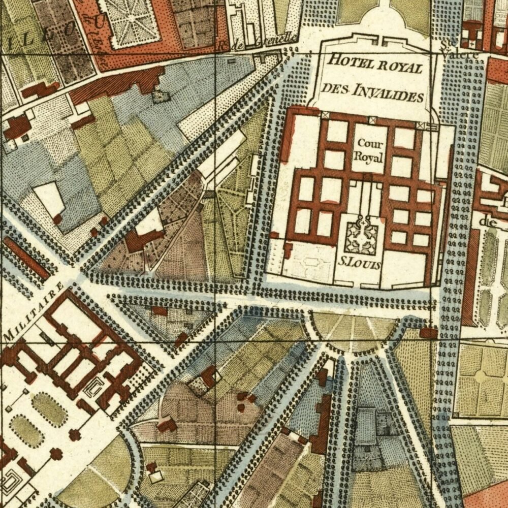 Old Map of Paris 1797 Vintage Map of Paris | Paris Wall Map | Vintage Poster Wall Art Print | Wall Map Print | Old Map Print | Map Gift