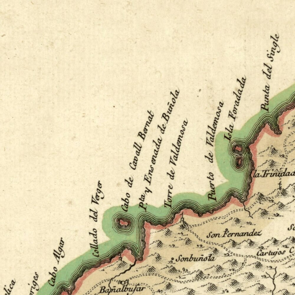 Old Map of Mallorca Island Spain 1773 Mapa Viejo de Mallorca | Vintage Poster Wall Art Print | Wall Map Print | Old Map Print | Map Gift