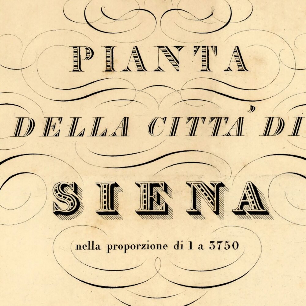 Old Map of Siena Italy 1840 Siena Italia Vintage Map | Vintage Poster Wall Art Print | Wall Map Print | Old Map Print | Map Gift