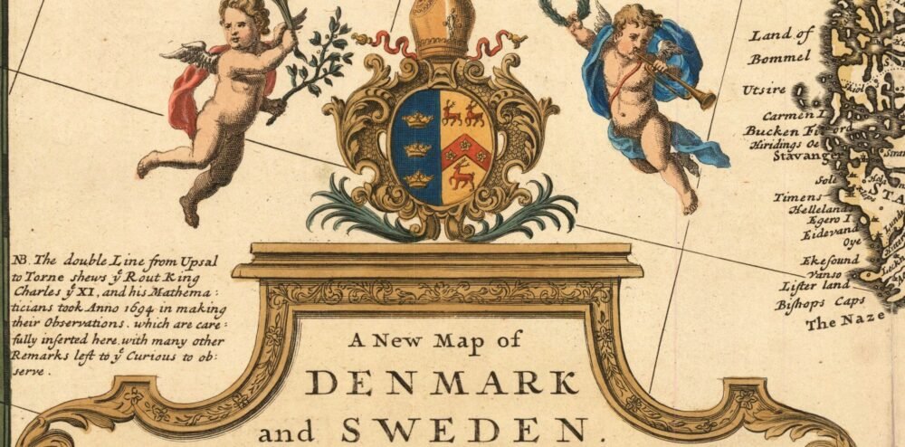 Old Map of Sweden and Denmark 1720 Vintage Map | Vintage Poster Wall Art Print | Wall Map Print | Old Map Print | Map Gift