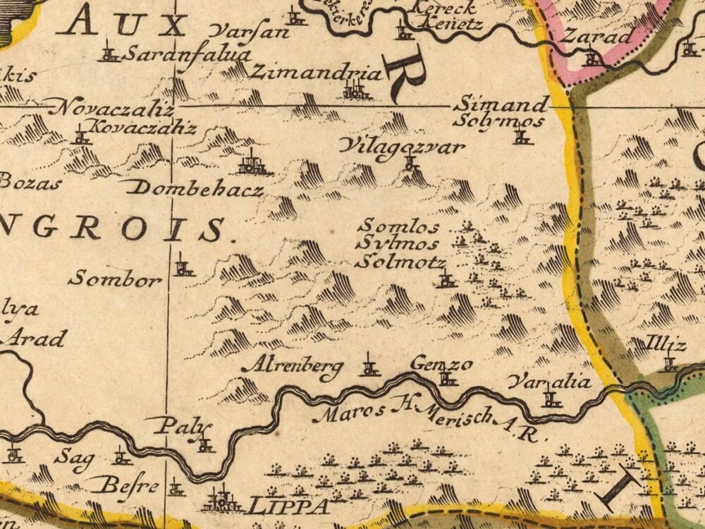 Old Map of Transylvania Romania 1708 Vintage Map | Vintage Poster Wall Art Print | Wall Map Print | Old Map Print | Map Gift