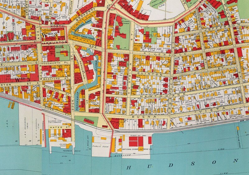 Old Map of Yonkers City 1893 Vintage Map | Vintage Poster Wall Art Print | Wall Map Print | Old Map Print | Map Gift | Anniversary gift