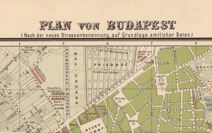 Old Map of Budapest Hungary 1882 Vintage Map | Vintage Poster Wall Art Print | Wall Map Print | Old Map Print | Map Gift | Anniversary gift