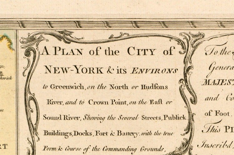 Old Map of ancient New York and Manhattan, 1775 | Vintage Poster Wall Art Print | Wall Map Print | Old Map Print | Map Gift